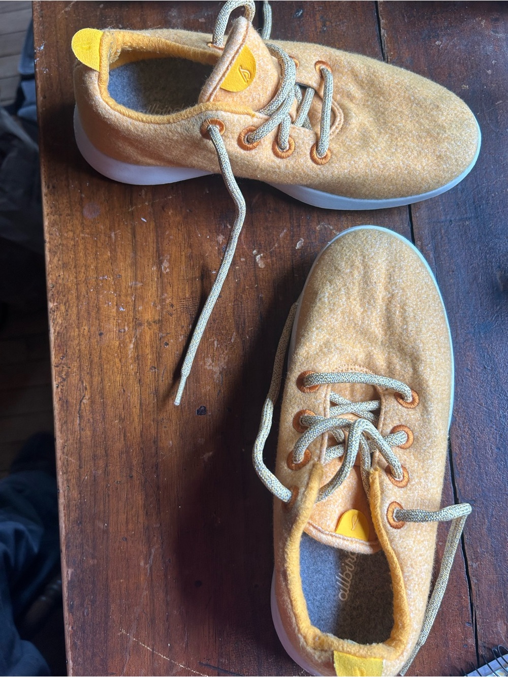 allbirds Yellow Lace-Up Sneakers
